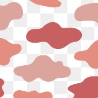 Pink seamless cloud pattern transparent png