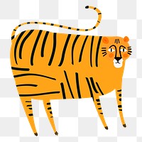 Tiger cute graphic png diary sticker