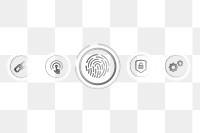 Black finger scan biometric identity background