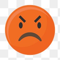 Angry face emoticon symbol transparent png