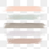Pastel acrylic brush strokes transparent png