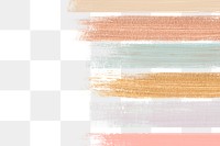 Pastel shimmering acrylic brush strokes transparent png