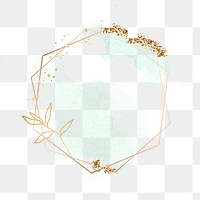 Sparkly frame png sticker, green pastel aesthetic design