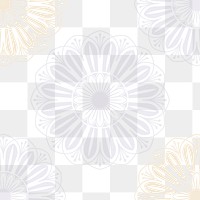 Png Islamic floral background on transparent background  