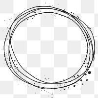Minimal round line art frame