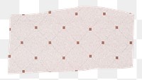 Pink polka dots pattern banner transparent png