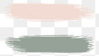 Pink and green watercolor stroke texture banner transparent png
