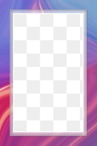 Png frame colorful blue and pink gradient border