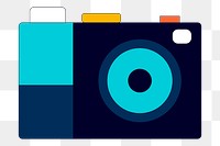 Camera icon on transparent vector