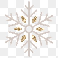Glittery Christmas snowflake social ads template