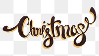Cute Christmas calligraphy element