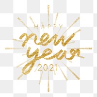 Happy New Year 2021 transparent png