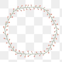 Hexagon Christmas frame element transparent png