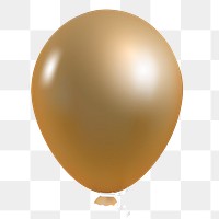Gold glitz balloon transparent png