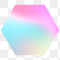 Colorful hexagon gradient element