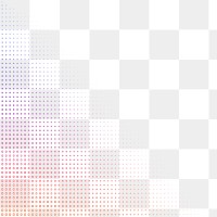 Halftone dots gradient transparent png