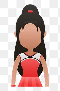 Cheerleader avatar transparent png