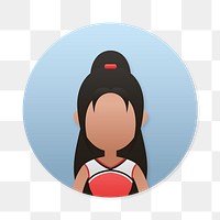 Cheerleader avatar transparent png