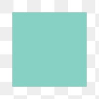 Green square geometric shape transparent png