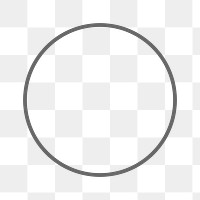 Stroke round geometric shape transparent png