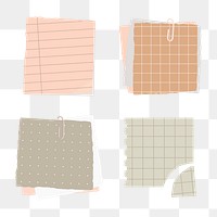 Torn paper collection social ads template transparent png
