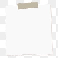 White square paper note social ads template transparent png