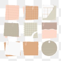 Torn paper note collection social | Premium PNG - rawpixel