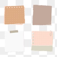 Torn paper note collection social | Premium PNG - rawpixel