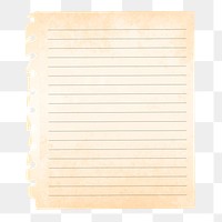 Old paper note social ads template transparent png
