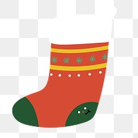 Christmas stocking social ads template transparent png