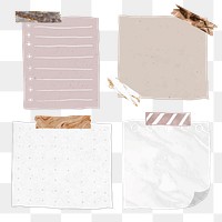 Set blank paper notes transparent | Premium PNG - rawpixel