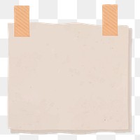 Blank reminder paper note transparent png