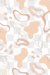 Beige botanical patterned background