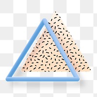 Bacterio print triangle design social banner