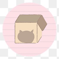 Cat toy and accessory story highlights icon for social media transparent png