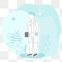 Doctor, medical healthcare pfrofessional character transparent png