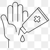 Wash your hands frequently with sanitizer gel to anti coronavirus element transparent png