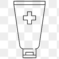 Alcohol hand sanitizer tube element to anti coronavirus element transparent png
