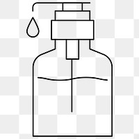 Hand sanitizer bottle to anti coronavirus element transparent png