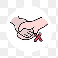 Avoid handshakes during covid-19 outbreak transparent png