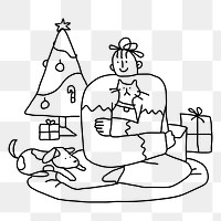 Christmas quarantine png new normal lifestyle character