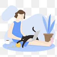 Stay home with your pet covid-19 awareness transparent png