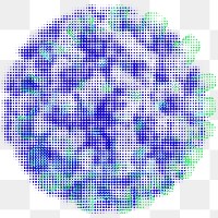 Purple coronavirus cell element transparent png
