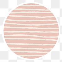 Horizontally striped doodle social story highlight sticker overlay
