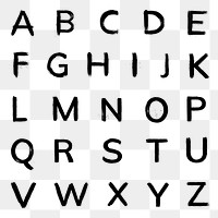 Alphabet png brush stroke hand | Premium PNG - rawpixel