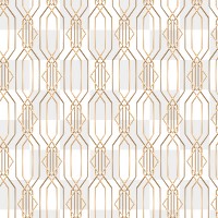 Golden geometric pattern design element