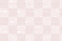 Pink interlaced rounded arc patterned background design element