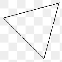 Geometric triangle with gitch effect design element 