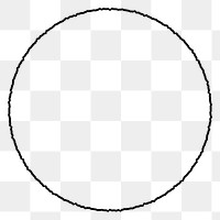 Distorted round shape design element 