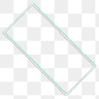 Geometric rectangle shape design element 